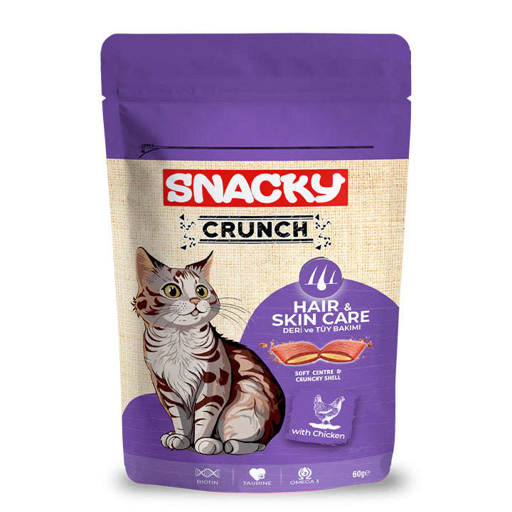 Snacky Cat Crunch ( Hair Skin) Chicken vital pet care