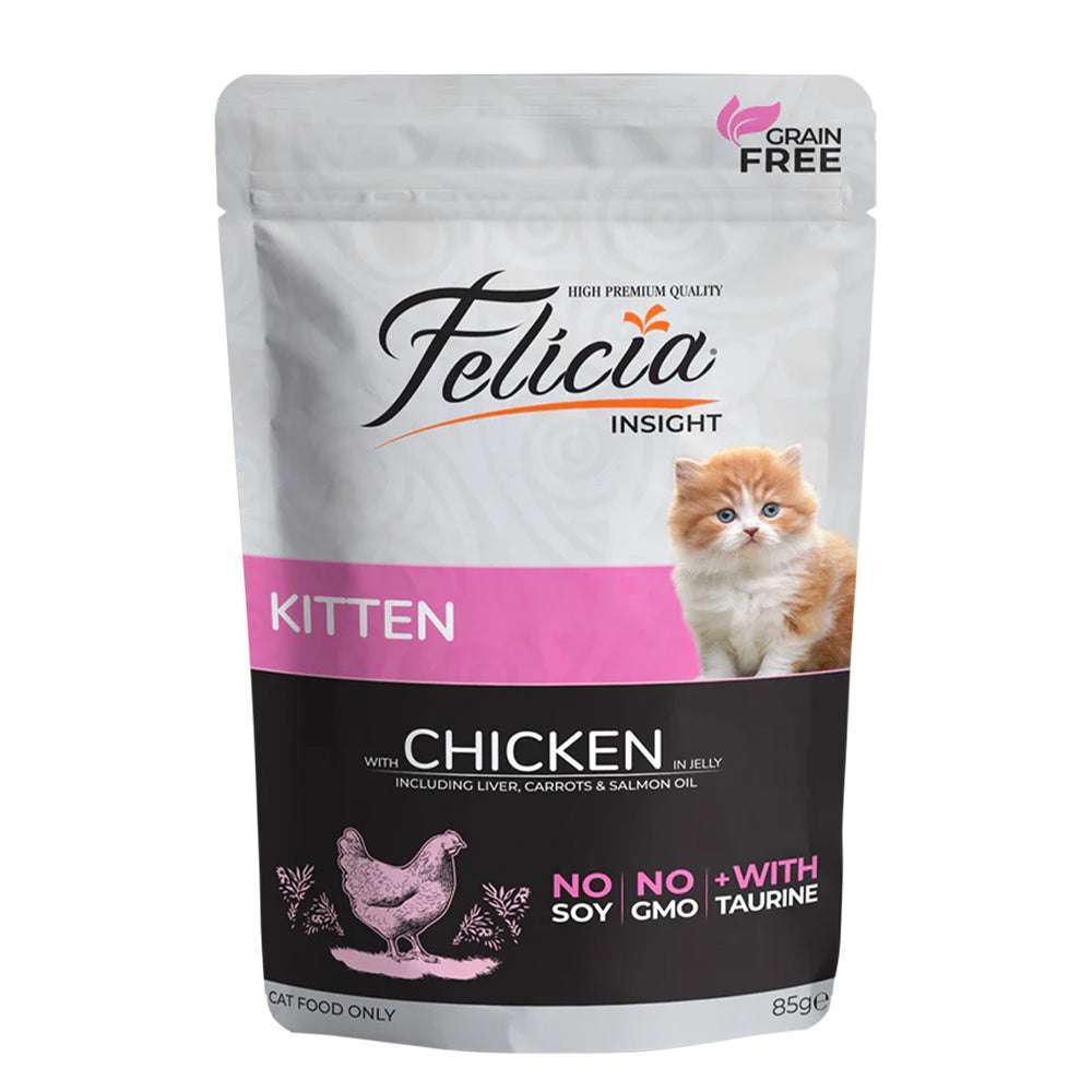 Felicia Kittens with Chicken in Jelly vital pet care
