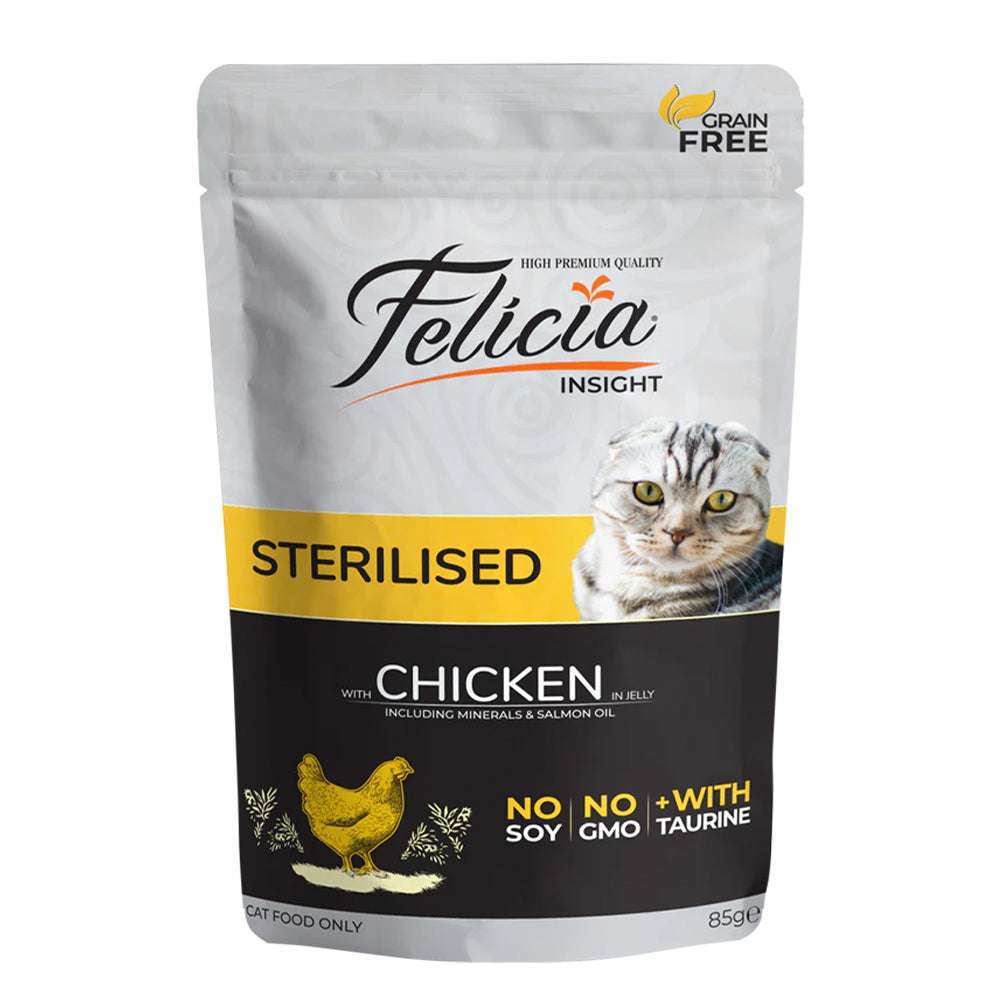 Felicia Sterilized Cats with Chicken in Jelly vital pet care