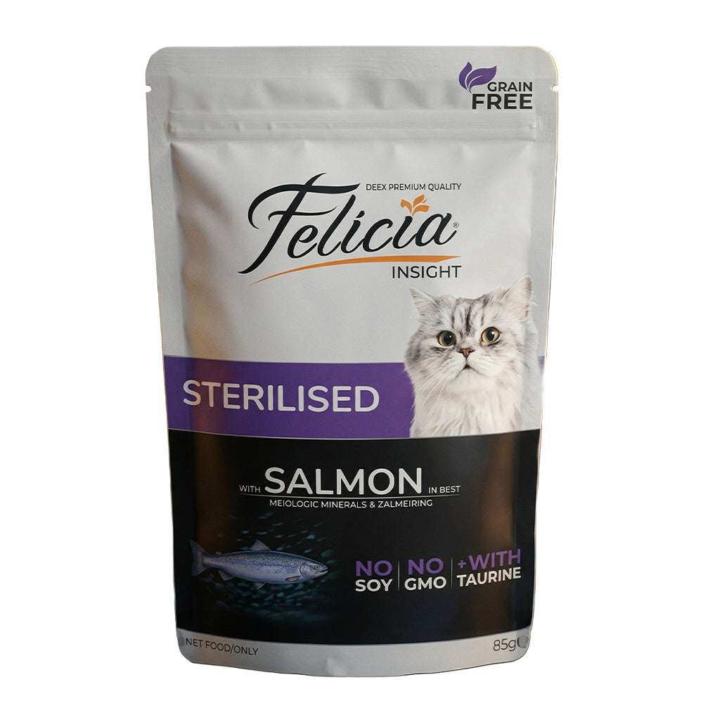 Felicia Sterilized Cats with Salmon in Jelly vital pet care